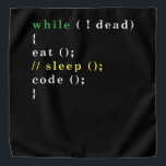 Computer Science Python Programmierer essen Code S Halstuch<br><div class="desc">Kennt jemanden,  der diesen Tee Liebe? Kaufen Sie es für sie als Geschenk. Ideal zum Tragen bei Hackathons,  bei Softwareentwicklungs-Aufgaben oder bei Zuhause.</div>