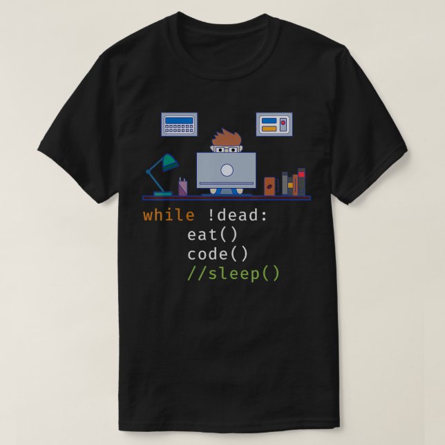 Computer Science Python Programmierer geben Esscod T-Shirt (Design vorne)