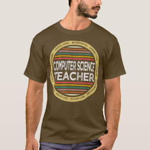 Computer Science Teacher Shirt Funny Profession Bi