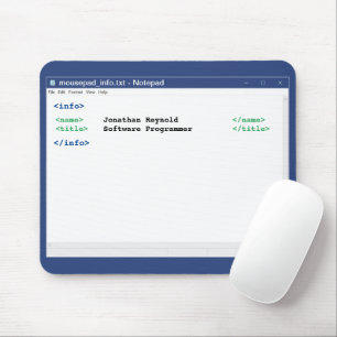 Computer Scientipad Editor Coder Format-Programmie Mousepad