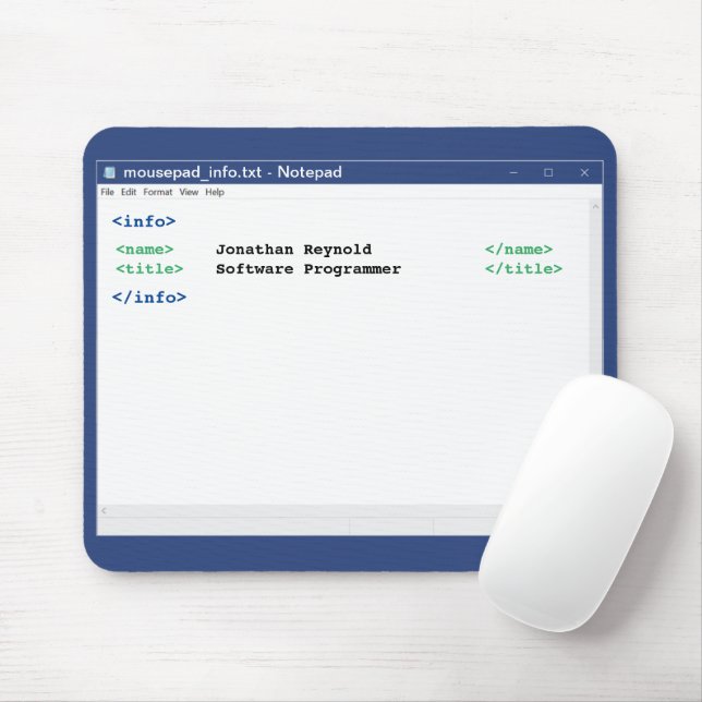 Computer Scientipad Editor Coder Format-Programmie Mousepad (Mit Mouse)