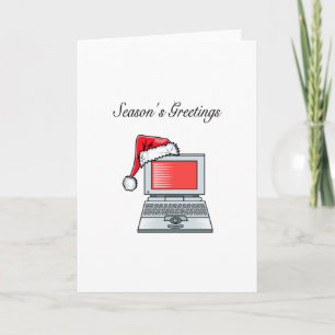 Computer Seasons Greetings Feiertagskarte