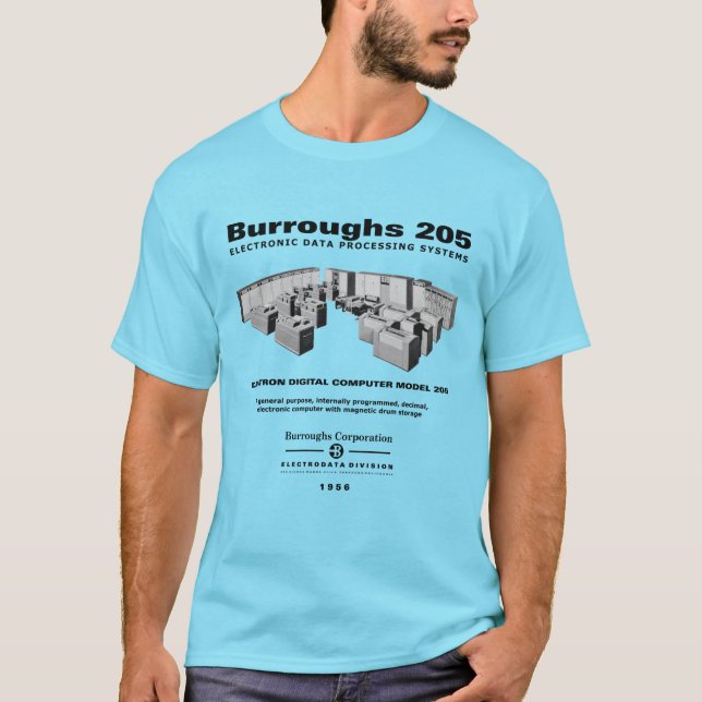 Computer-T - Shirt Burroughs 205 (Vorderseite)