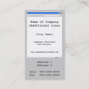 Computer Tech Business Card Visitenkarte