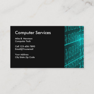 Computer-Themen-Geschäftskarten Visitenkarte