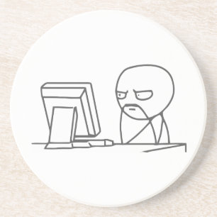 Computer-Typ Meme - erstklassiger Sandstein Untersetzer