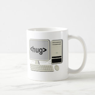 Computer-Umarmungs-Tasse Kaffeetasse