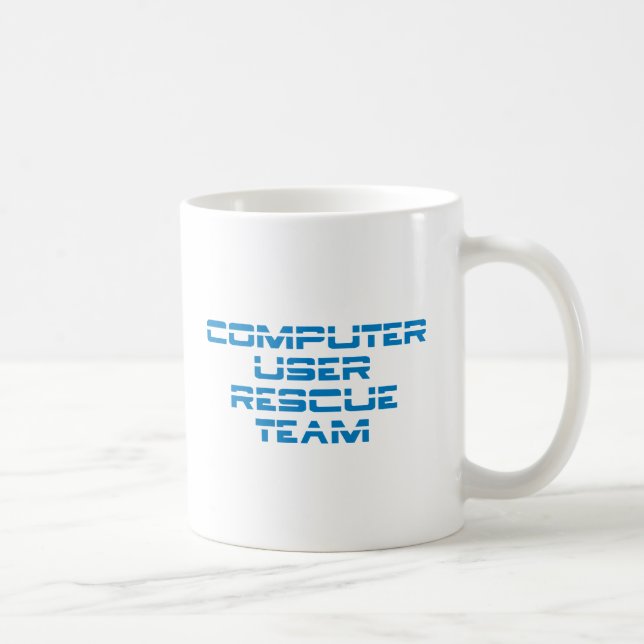 Computer User Rescue Team Tasse (Rechts)