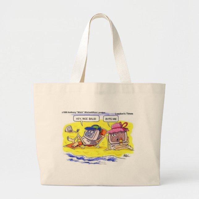 Computer Verabredet? Funny Geschenke T-Shirts & Sa Jumbo Stoffbeutel (Vorne)