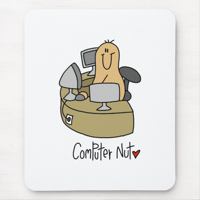 Computer Verrückter Mousepad (Vorne)