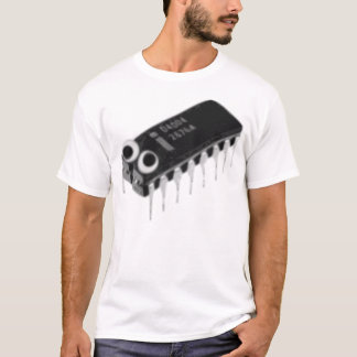 Computer-Wanze großes B&W T-Shirt
