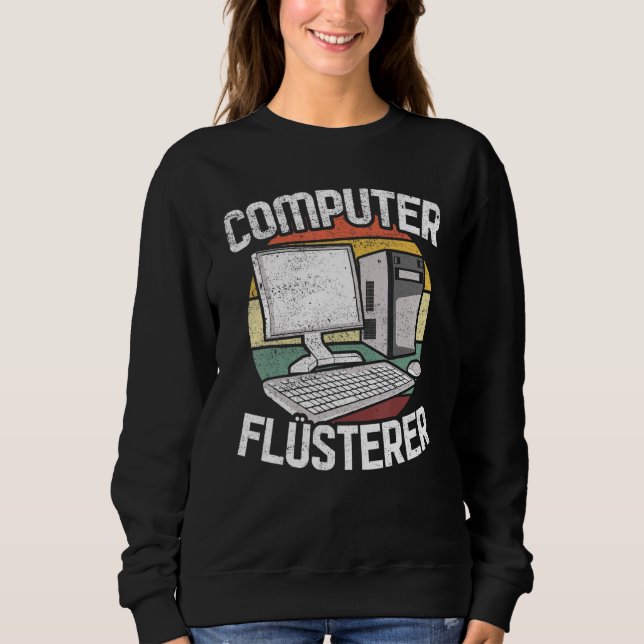 Computer Whisper Computer Computer Computer Scienc Sweatshirt (Vorderseite)