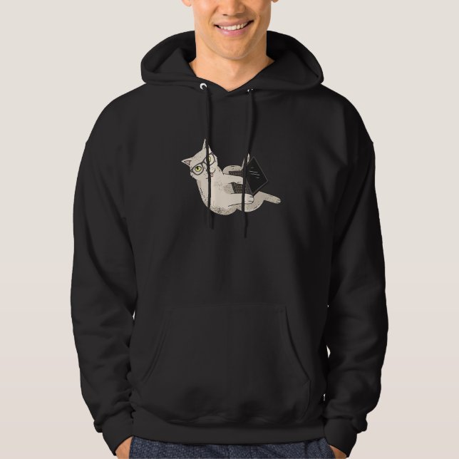 Computer Whisperer Cat It Beruflich Engineer Hoodie (Vorderseite)
