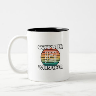 Computer Whisperer Coding IT Spaß Zweifarbige Tasse