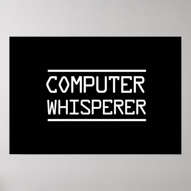 Computer Whisperer Poster (Vorne)