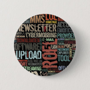 Computer-Wörterbuch in Farben Knopf Button