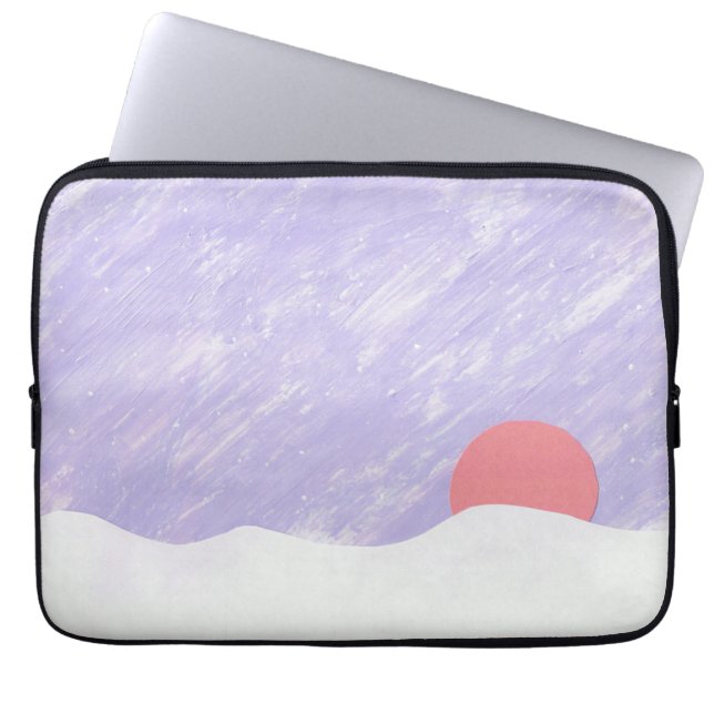 Computerabdeckung mit Sonnenuntergang Laptopschutzhülle (Vorderseite)