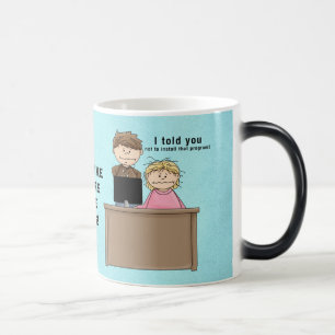 Computerarbeits-Tasse Verwandlungstasse