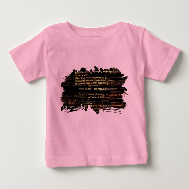 Computercode Baby T-shirt (Vorderseite)