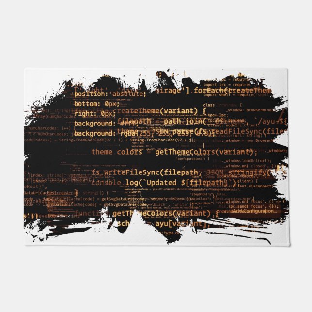 Computercode Fußmatte (Vorderseite)