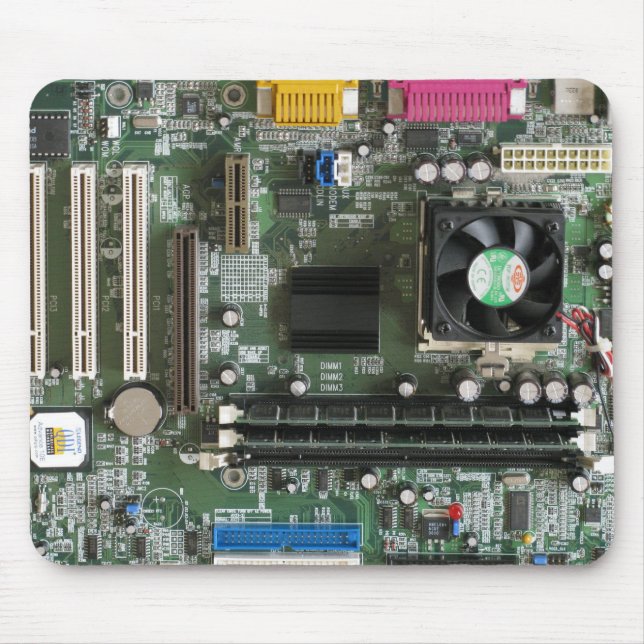 Computerelektronik altes Motherboard Mousepad (Vorne)