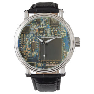 Computerfestplatte - Blau Armbanduhr