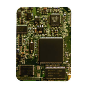Computerfestplattenplatine - Grün Magnet