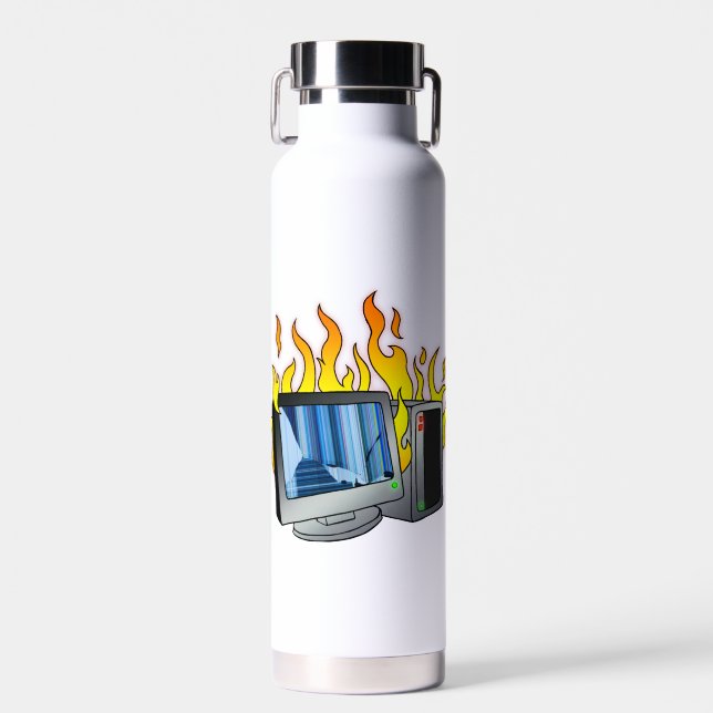 Computerfeuer der Kupfer-Vakuum-Isolierflasche Trinkflasche (Vorne)