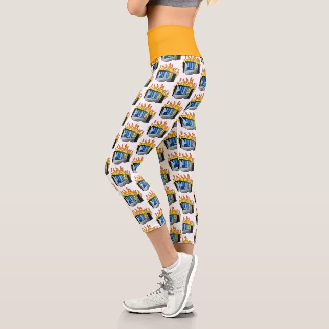 Computerfeuer Hochwaisted Yoga Capris (Links)