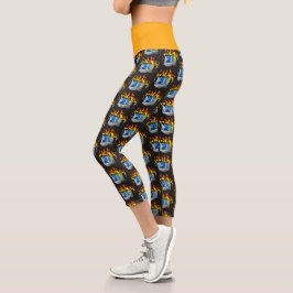 Computerfeuer Hochwaisted Yoga Capris
