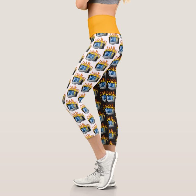 Computerfeuer Hochwaisted Yoga Capris (Links)