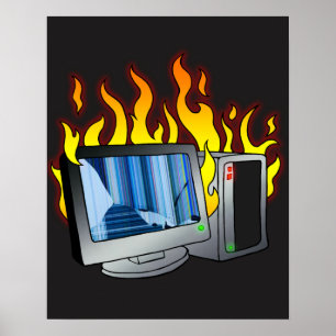 Computerfeuerplakat Poster