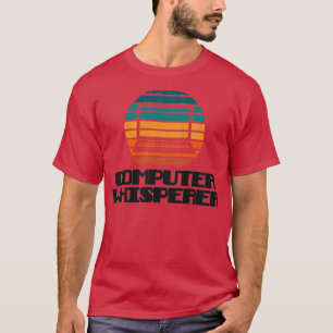 COMPUTERFLÜSTERER Fünf Farben Retro Vintage Sonnen T-Shirt