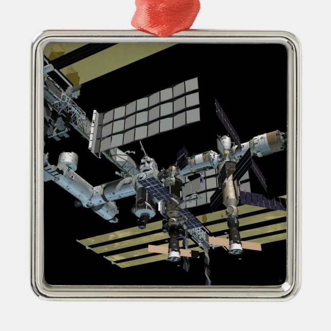 Computergenerierte Ansicht 15 Silbernes Ornament (Vorne)