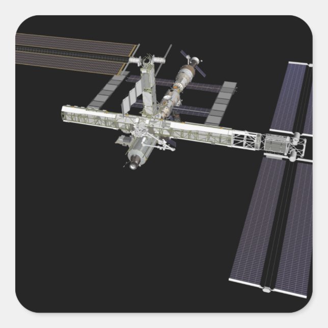 Computergenerierte Ansicht 16 Quadratischer Aufkleber (Vorderseite)