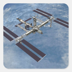 Computergenerierte Ansicht 22 Quadratischer Aufkleber