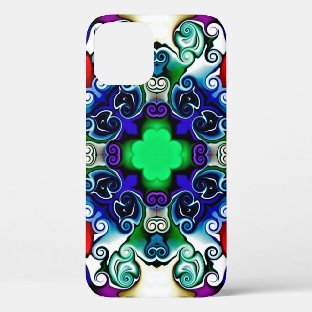 Computergrafik. Darstellung eines abstrakten Flo Case-Mate iPhone Hülle (Rückseite)