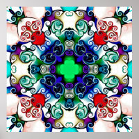 Computergrafik. Darstellung eines abstrakten Flo