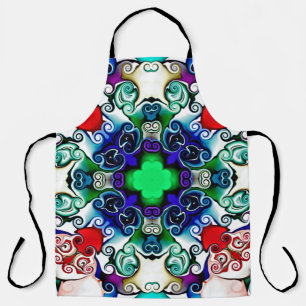 Computergrafik. Illustration eines abstrakten Flo Schürze