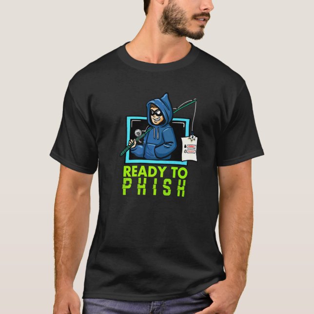 Computerhacken mit Cybersicherheit ist bereit zum  T-Shirt (Vorderseite)