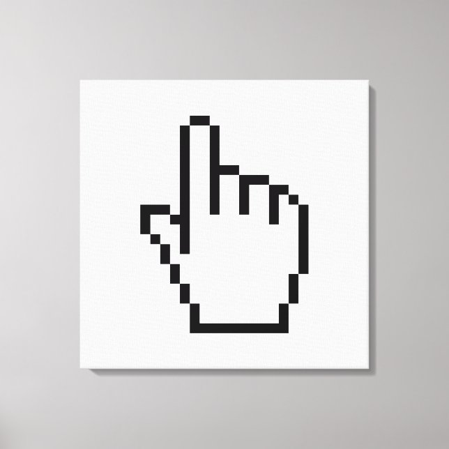 COMPUTERHALTESTELLER / MAUSKURSOR LEINWANDDRUCK (Vorderseite)