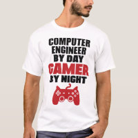 Computeringenieur bei Tag Gamer bei Nacht
