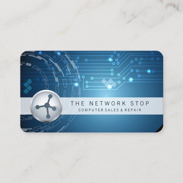 Computerkarte für elektronische Schaltungen Visitenkarte (Vorderseite)