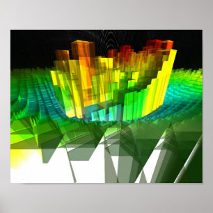 Computerkunst von Dave Scruton: "Mandel" Poster