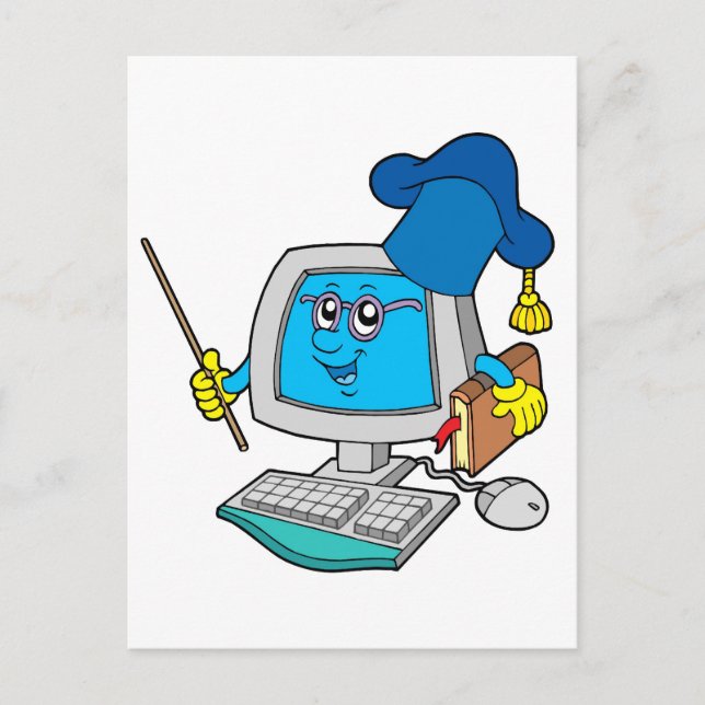 Computerlehrer Postkarte (Vorderseite)