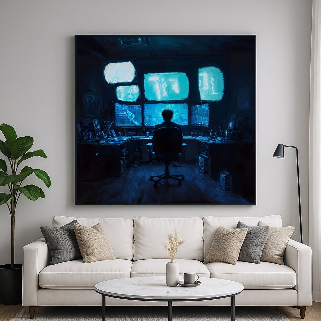 Computerleuchte - Dunkle Silhouette Poster (Von Creator hochgeladen)