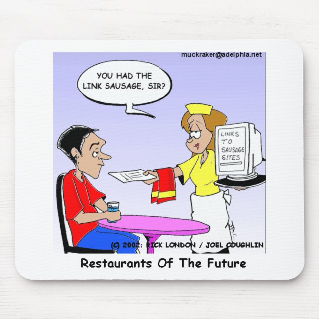 Computerlinks Funny Cartoon Geschenke & Sammlerstü Mousepad (Vorne)