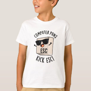 Computerpistolen Kick Esc Funny Keyboard Puff T-Shirt