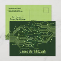 Computerplatine Bar Mitzvah Save the Date