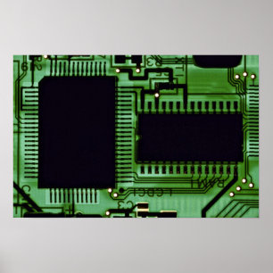 Computerplatine Poster